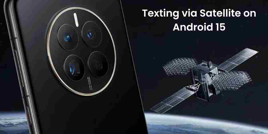 Texting via satellite on android 15