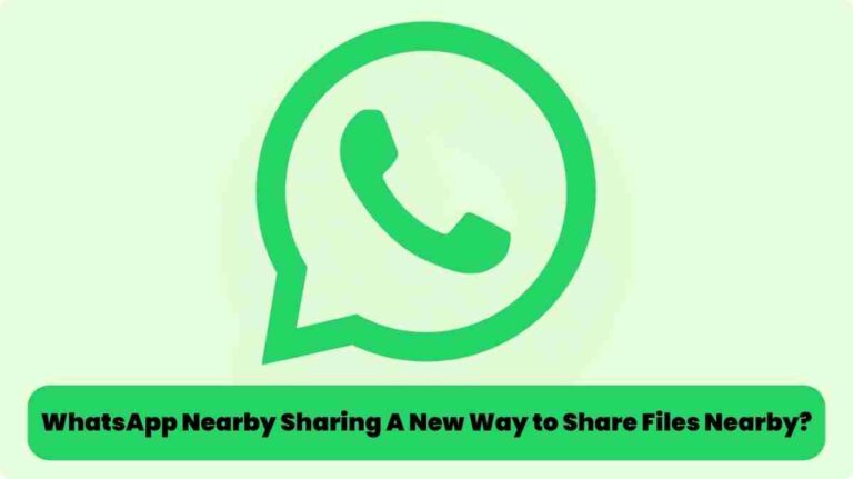 Whatsapp nearby sharing: a new way to share files nearby?