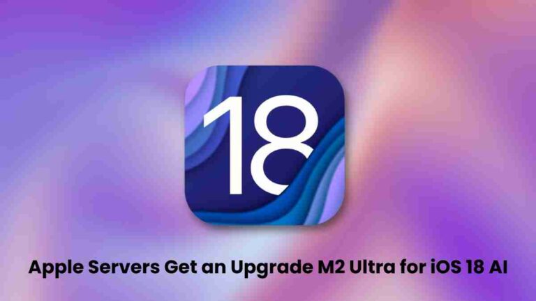 Apple servers get an upgrade: m2 ultra for ios 18 ai