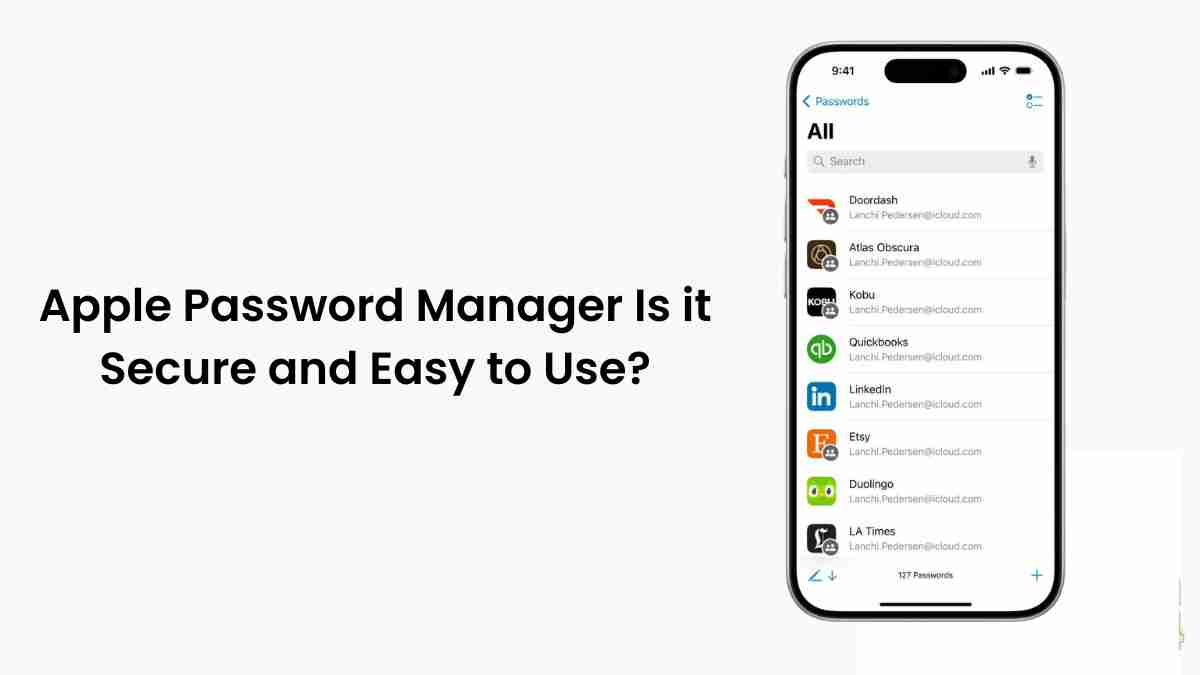 Apple password manager