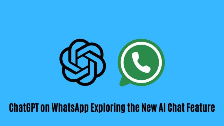 Chatgpt on whatsapp: exploring the new ai chat feature